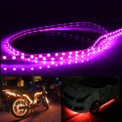 5 PCS Bande de Lumière Flexible Étanche pour Voiture 45 LED 3528 SMD Style Flux pour Décoration de Voiture, DC 12V, Longueur : 45cm, 45cm Bleu Glacier, 45cm Rose, 45cm Rouge, 45cm Blanc, 45cm Jaune, 45cm Bleu Foncé, 45cm Vert