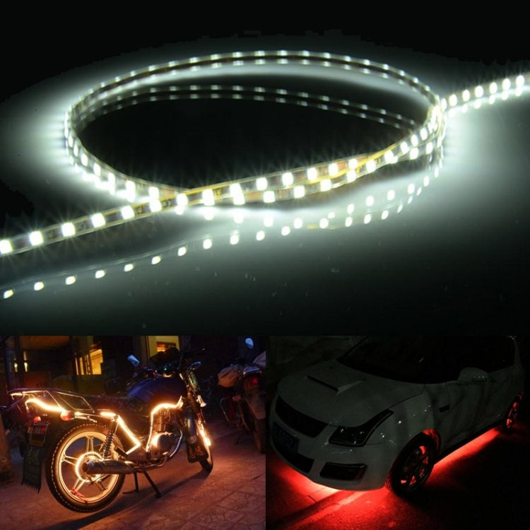 5 PCS Bande de Lumière Flexible Étanche pour Voiture 45 LED 3528 SMD Style Flux pour Décoration de Voiture, DC 12V, Longueur : 45cm, 45cm Bleu Glacier, 45cm Rose, 45cm Rouge, 45cm Blanc, 45cm Jaune, 45cm Bleu Foncé, 45cm Vert