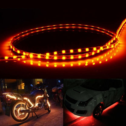 5 PCS Flow Style 45 LED 3528 SMD Waterproof Flexible Car Strip Light for Car Decoration, DC 12V, Length: 45cm, 45cm Dark Blue, 45cm Green, 45cm Ice Blue, 45cm Pink, 45cm Red, 45cm White, 45cm Yellow