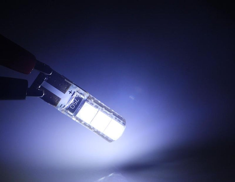 2 PCS T10 2W 120-140LM 6 LED Ice Blue 5050 LED Brake Light for Vehicles, DC12V, 6  5050 LEDs, 6 5050 LEDs, 6 LED 5050 LEDs