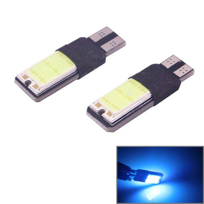 2 PCS T10 3W 160-180LM 2 LED Ice Blue COB LED Decode Car Clearance Lights Lamp, DC12V, COB LEDs, 2 LED COB LEDs