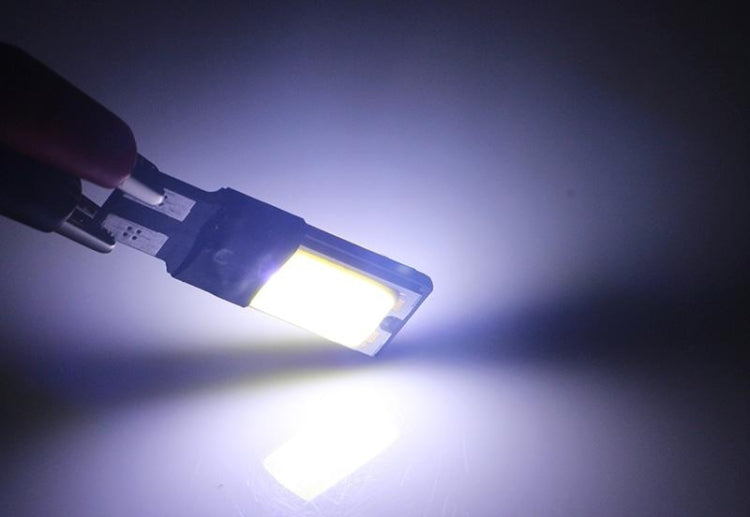 2 PCS T10 3W 160-180LM 2 LED Ice Blue COB LED Decode Car Clearance Lights Lamp, DC12V, COB LEDs, 2 LED COB LEDs