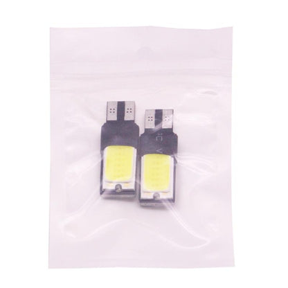 2 PCS T10 3W 160-180LM 2 LED Ice Blue COB LED Decode Car Clearance Lights Lamp, DC12V, COB LEDs, 2 LED COB LEDs