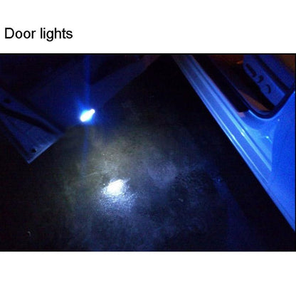 2 PCS T10 3W 160-180LM 2 LED Ice Blue COB LED Decode Car Clearance Lights Lamp, DC12V, COB LEDs, 2 LED COB LEDs