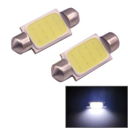 2 PCS 41mm 1.5W 80LM White Light 1 COB LED License Plate Reading Lights Car Light Bulb, 41mm