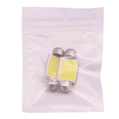 2 PCS 41mm 1.5W 80LM White Light 1 COB LED License Plate Reading Lights Car Light Bulb, 41mm