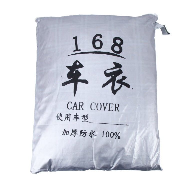 PEVA Anti-Dust Waterproof Sunproof Hatchback Car Cover with Warning Strips, Fits Cars up to 4.5m(177 inch) in Length, 177inch (XL)