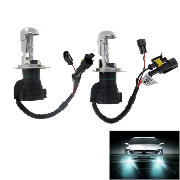 DC12V 35W 9007/9004-3 HID Xenon Light Single Beam Super Vision Waterproof Head Lamp with One Cable, Color Temperature: 6000K, Pack of 2, 9007