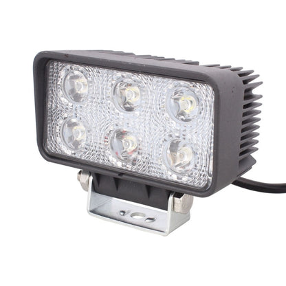 LML-1518 18W 1260-1350LM Epistar 6 LED White 30 Degree Spot Beam Car LED Light Waterproof IP67, DC 10-30V, Spot Light+18W 1350LM