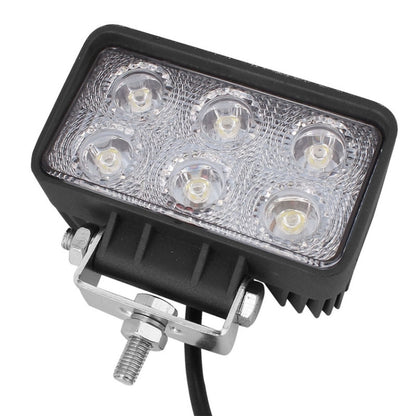 LML-1518 18W 1260-1350LM Epistar 6 LED White 30 Degree Spot Beam Car LED Light Waterproof IP67, DC 10-30V, Spot Light+18W 1350LM