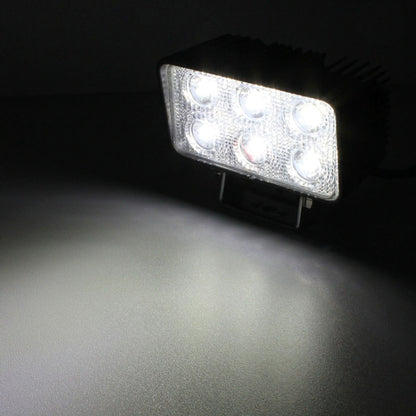 LML-1518 18W 1260-1350LM Epistar 6 LED White 30 Degree Spot Beam Car LED Light Waterproof IP67, DC 10-30V, Spot Light+18W 1350LM