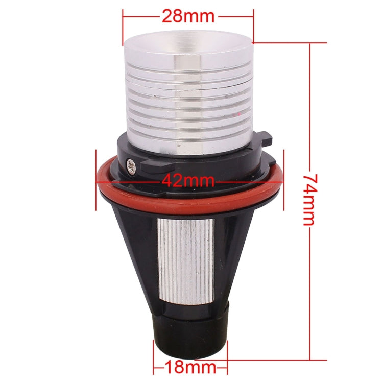 MZ E39 3W 240LM LED Super Bright Car Angel Eyes White Daytime Running Marker Light for BMW E39, DC 8-30V, 1 Pair, MZ E39