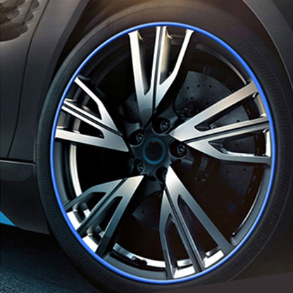 Universal Decorative Scratchproof Stickup 8M Flexible Car Wheel Hub TRIM Mouldings Decoration Strip, 15 inch, 8m