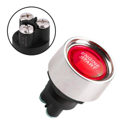 Blue Light Push Start Ignition Switch for Racing Sport , DC 12V, DC 12V(Red)