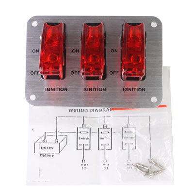 Flip-up Start Ignition Switch Panel and Accessories for Racing Sport , Ignition Switch