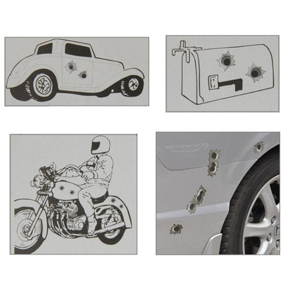 6 PCS Anti-scratch Bullet Hole Decoration Car 3M Sticker, Size: 4cm x 4cm, Exaggerated Effection7