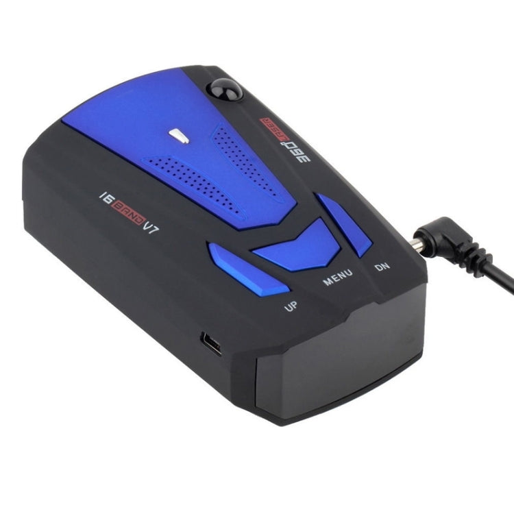 V7 Car Anti-Police Radar Detector 360 Protection Defense Laser Detection, Built-in Russian & English Voice Broadcast, V7 (Dark Blue), V7 (Black)