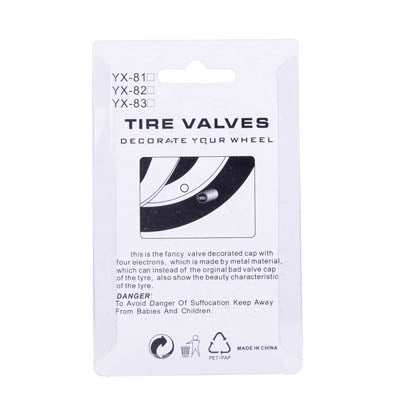Blue Anodized Aluminum Tire Valve Stem Caps 4 pcs, Anodized Aluminum