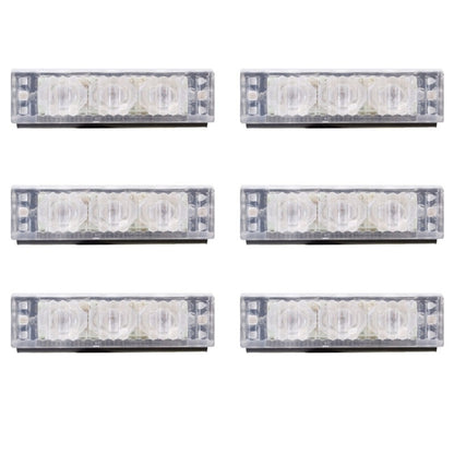 6W 450LM 6 x 3-LED Yellow Light 577nm Car Strobe Flash Warning Light Signal Lamp, DC 12V, 6W 450LM