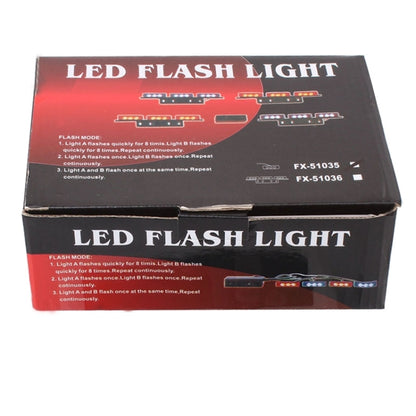 6W 450LM 6 x 3-LED Yellow Light 577nm Car Strobe Flash Warning Light Signal Lamp, DC 12V, 6W 450LM