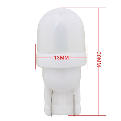 10 PCS T10 1W 80LM Ceramic 2 LED SMD 5630 Car Clearance Lights Lamp, DC 12V, 5630-2smd, 2 LED SMD 5630, T10+1W 80LM/Yellow Light