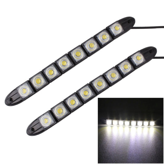 2 PCS  4W 8 LED SMD 5050 Flexible Snake LED Car Daytime Running Lights, DC 12V, 4W