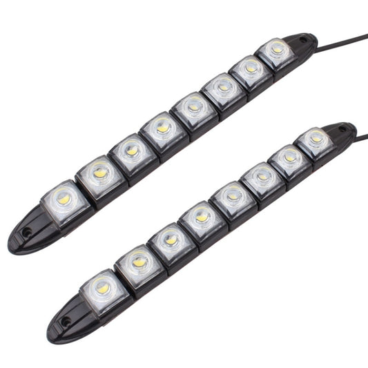 2 PCS  4W 8 LED SMD 5050 Flexible Snake LED Car Daytime Running Lights, DC 12V, 4W
