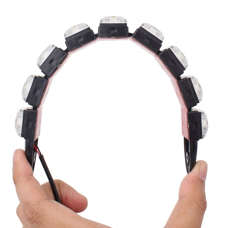 2 PCS  4.5W 9 LED SMD 5050 Flexible Snake LED Car Daytime Running Lights, DC 12V, 4.5W