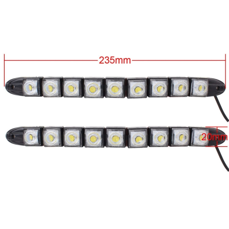 2 PCS  4.5W 9 LED SMD 5050 Flexible Snake LED Car Daytime Running Lights, DC 12V, 4.5W