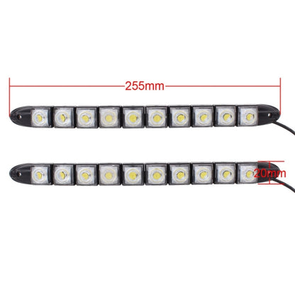 2 PCS  5W 10 LED SMD 5050 Flexible Snake LED Car Daytime Running Lights, DC 12V, 5W