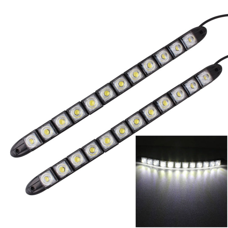2 PCS  6W 12 LED SMD 5050 Flexible Snake LED Car Daytime Running Lights, DC 12V, 6W
