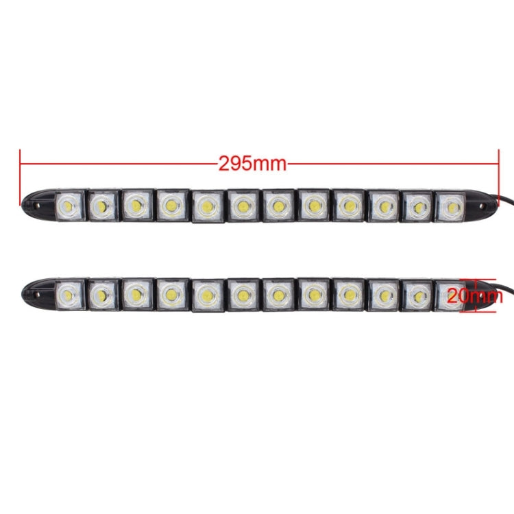 2 PCS  6W 12 LED SMD 5050 Flexible Snake LED Car Daytime Running Lights, DC 12V, 6W