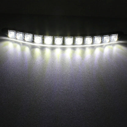 2 PCS  6W 12 LED SMD 5050 Flexible Snake LED Car Daytime Running Lights, DC 12V, 6W
