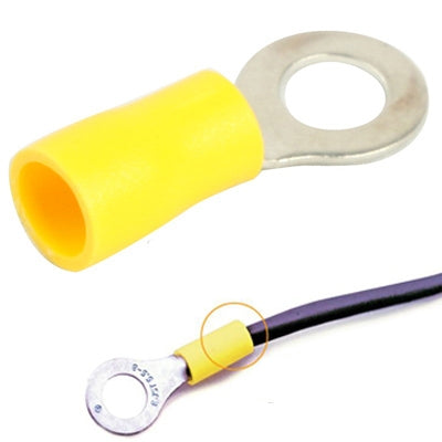 100pcs RV5.5-5.0mm DIY Ring Terminals, Cable size: 2-3mm2 (100pcs in one packaging, the price is for 100pcs), 5.5-5.0mm
