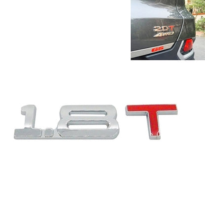 Autocollant d'emblème de voiture universel en métal chromé 3D, pour l'identification de la cylindrée du véhicule, Taille : 8,5x2,5 cm, 2.5T, 2.8T, 3.0T, 1.6T, 1.8T, 2.0T
