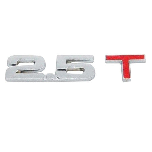 Emblema universal 3D cromado para automóvil, calcomanía, insignia, identificación de cilindrada de gas para automóvil y remolque, tamaño: 8.5 x 2.5 cm, 2.5T, 2.8T, 3.0T, 1.6T, 1.8T, 2.0T