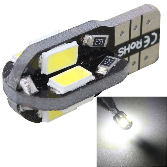 10 PCS T10 4W 280LM White Light 8 LED SMD 5630 Canbus Decode Car Clearance Lights Lamp, DC 12V, 4W 280LM