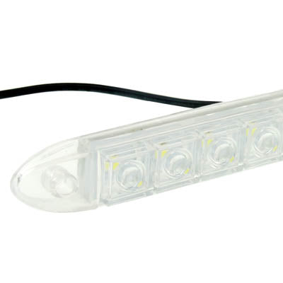 Car Waterproof White 2 x 12 LED DRL Daytime Running Lights, DC 12V, White DC 12V