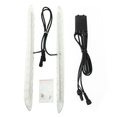 Car Waterproof White 2 x 12 LED DRL Daytime Running Lights, DC 12V, White DC 12V