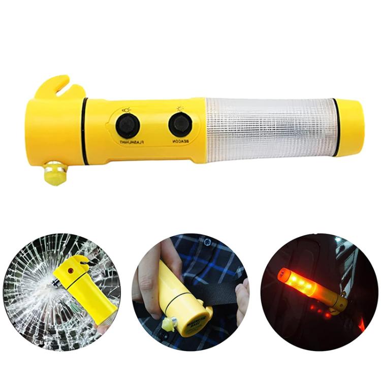 4 in 1 Multi-function Emergency LED Flashlight for Auto-used