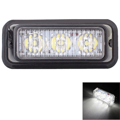 9W 540LM 6500K 3-LED Wired Car Flashing Warning Signal Lamp, DC12V, Wire Length: 95cm, 3-LED White Light, 3-LED Yellow Light