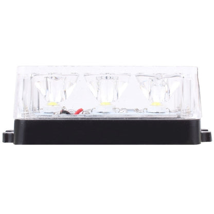 9W 540LM 6500K 3-LED Wired Car Flashing Warning Signal Lamp, DC12V, Wire Length: 95cm, 3-LED White Light, 3-LED Yellow Light