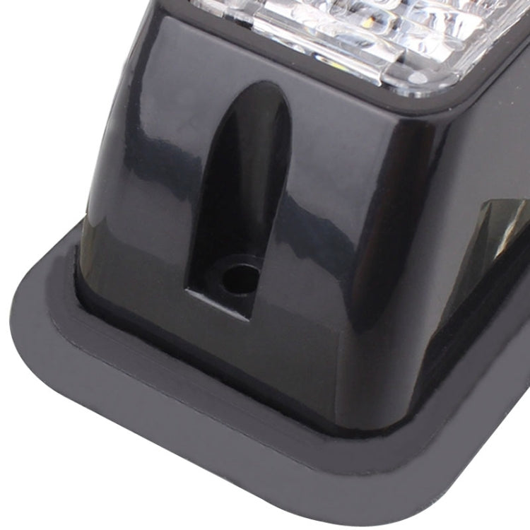 9W 540LM 6500K 3-LED Wired Car Flashing Warning Signal Lamp, DC12V, Wire Length: 95cm, 3-LED White Light, 3-LED Yellow Light