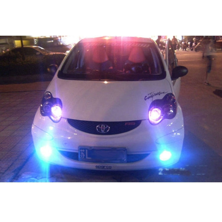 9W 540LM 6500K 3-LED Wired Car Flashing Warning Signal Lamp, DC12V, Wire Length: 95cm, 3-LED White Light, 3-LED Yellow Light