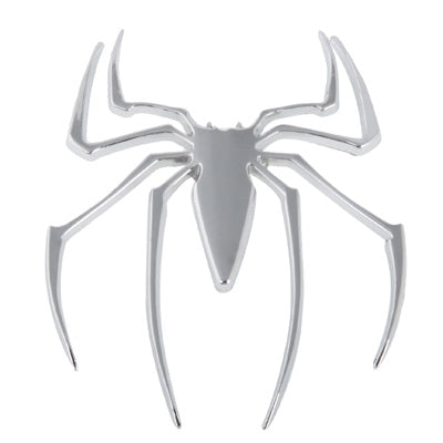 Insignias cromadas estilo araña de metal, araña