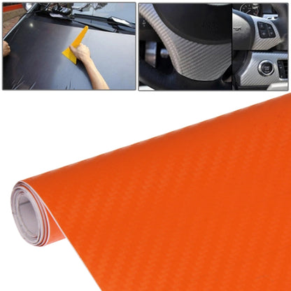 Autocollant décoratif de voiture en PVC fibre de carbone 3D, taille : 127 cm x 50 cm