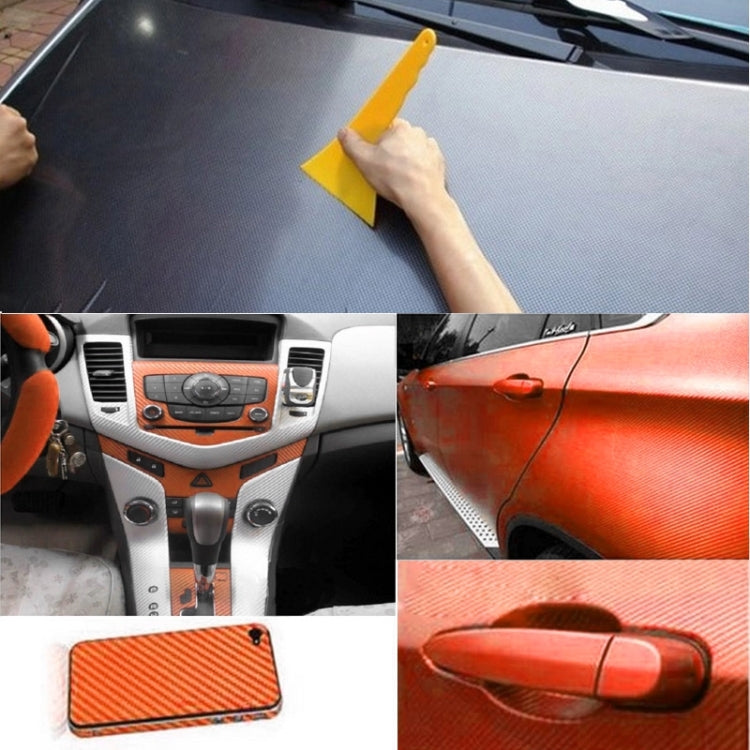 Autocollant décoratif de voiture en PVC fibre de carbone 3D, taille : 127 cm x 50 cm