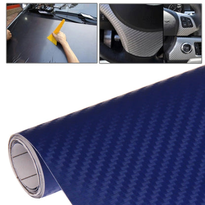 Autocollant décoratif de voiture en PVC fibre de carbone 3D, taille : 127 cm x 50 cm