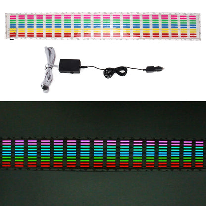 5 Colors Car Music Rhythm Lamp Car Sticker Equalizer with Car Charger, Size: 70cm x 16cm, 70 x 16cm