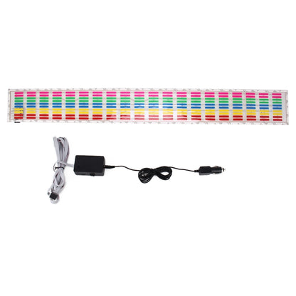 5 Colors Car Music Rhythm Lamp Car Sticker Equalizer with Car Charger, Size: 70cm x 16cm, 70 x 16cm